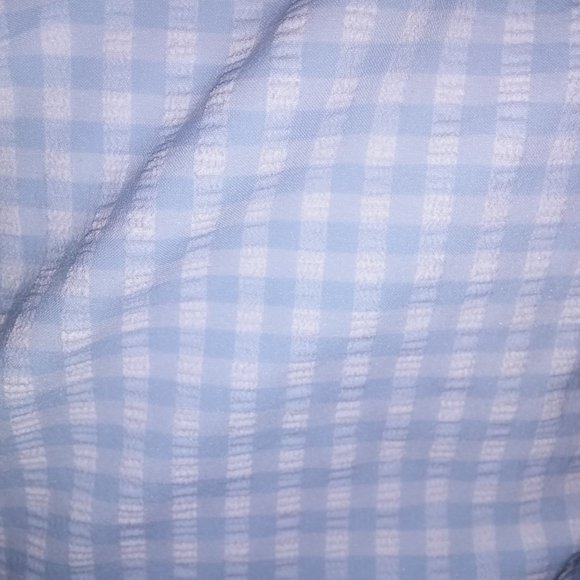 Victoria Secret‎ One Piece Swim Light Blue White Checkered Gingham Strappy New - Picture 8 of 11